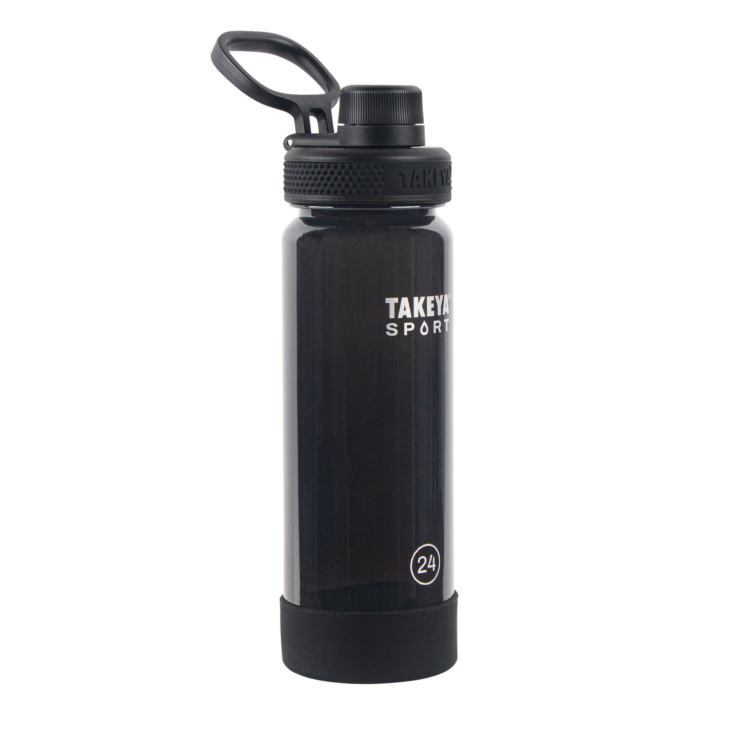 tritan-sport-water-bottle-with-spout-lid-w7 51664-TKS-Tritan-Spout-24-GrandSlamBlack-frontangle.png