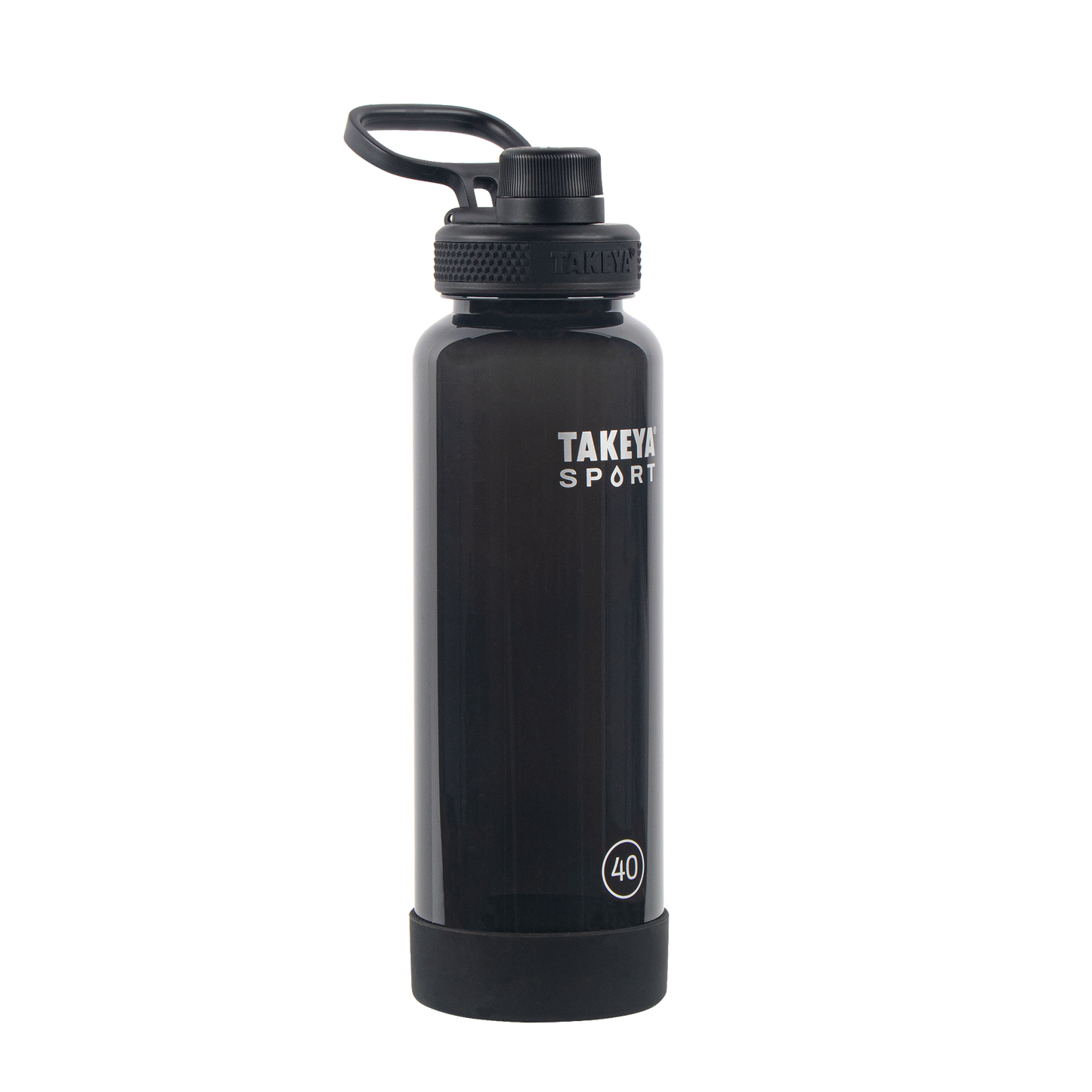 tritan-sport-water-bottle-with-spout-lid-w7 52023-TKS-Tritan-Spout-40-GrandSlamBlack-frontangle.png